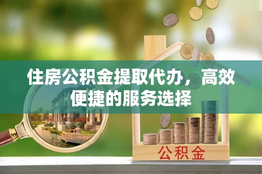 涪城住房公积金提取代办，高效便捷的服务选择
